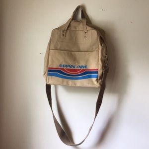 Vintage Pan Am cross body tote
